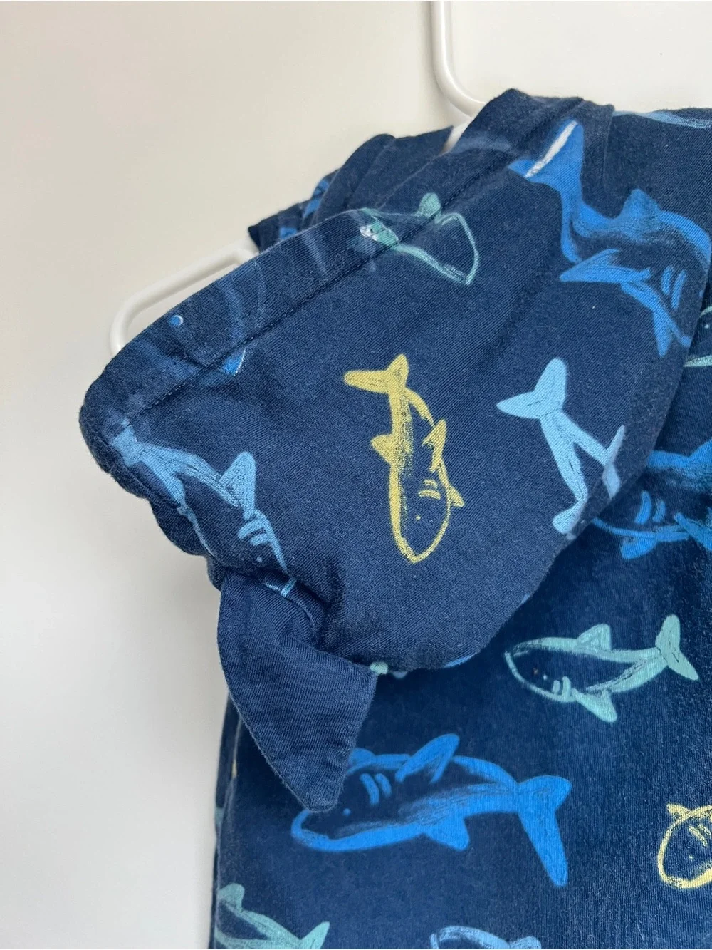 Carter’s Shark Hooded Romper | 6 Months Sleeveless Summer One Piece